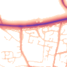 Daytime road noise heatmap for OX29 4QH