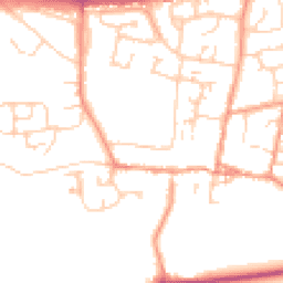 Daytime road noise heatmap for OX29 4QN