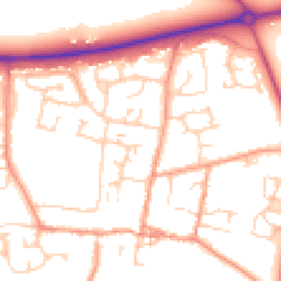 Daytime road noise heatmap for OX29 4QY