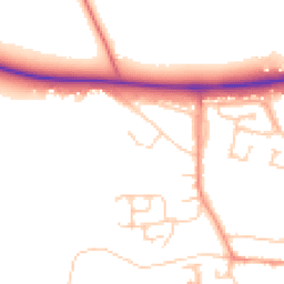 Daytime road noise heatmap for OX29 4RB