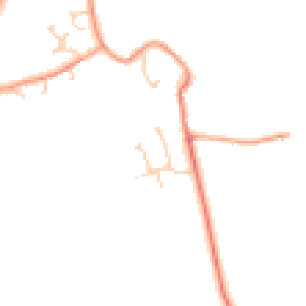 Daytime road noise heatmap for OX29 5BQ