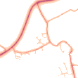 Daytime road noise heatmap for OX29 5SD
