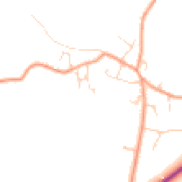 Daytime road noise heatmap for OX29 6AE