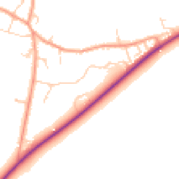 Daytime road noise heatmap for OX29 6AH