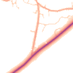 Daytime road noise heatmap for OX29 6RE