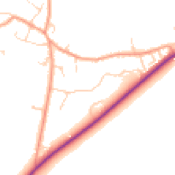 Daytime road noise heatmap for OX29 6RH