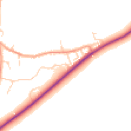 Daytime road noise heatmap for OX29 6RL