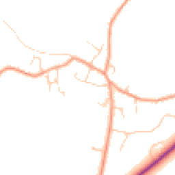 Daytime road noise heatmap for OX29 6RU