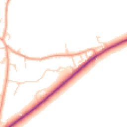 Daytime road noise heatmap for OX29 6SP