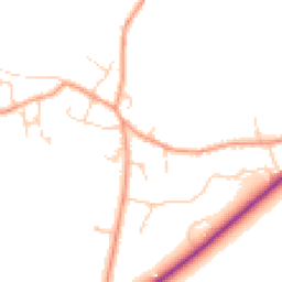 Daytime road noise heatmap for OX29 6ST
