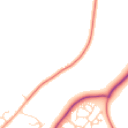 Daytime road noise heatmap for OX29 6TD