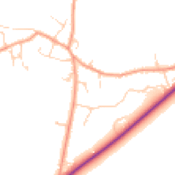 Daytime road noise heatmap for OX29 6ZD
