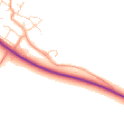 Daytime road noise heatmap for OX29 7AB