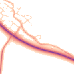 Daytime road noise heatmap for OX29 7AY