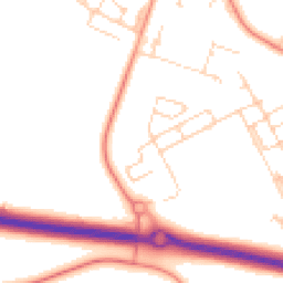 Daytime road noise heatmap for OX29 7BL