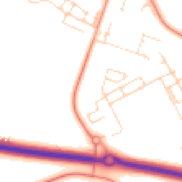 Daytime road noise heatmap for OX29 7BS