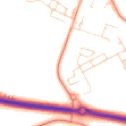 Daytime road noise heatmap for OX29 7BT