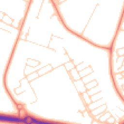Daytime road noise heatmap for OX29 7BU