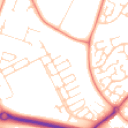 Daytime road noise heatmap for OX29 7BY