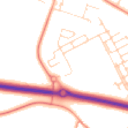 Daytime road noise heatmap for OX29 7DP