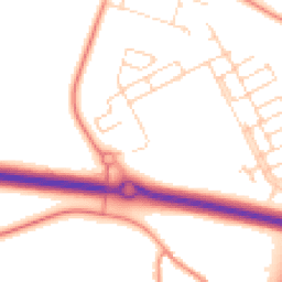Daytime road noise heatmap for OX29 7DR
