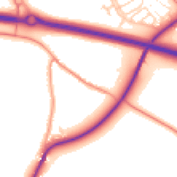 Daytime road noise heatmap for OX29 7NS