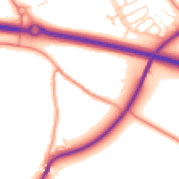Daytime road noise heatmap for OX29 7NT