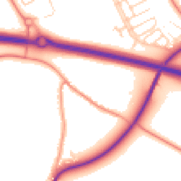 Daytime road noise heatmap for OX29 7NW