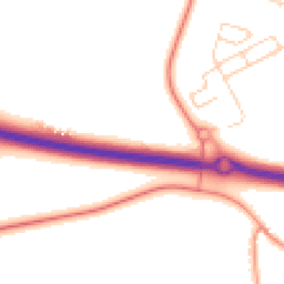 Daytime road noise heatmap for OX29 7NZ