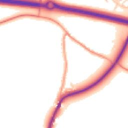 Daytime road noise heatmap for OX29 7PA