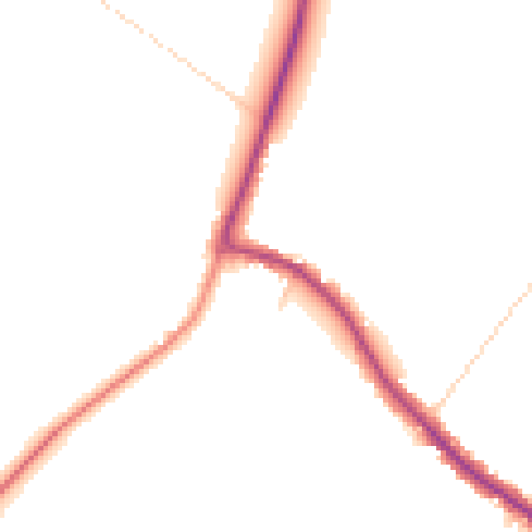 Daytime road noise heatmap for OX29 7QT