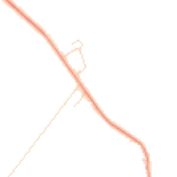 Daytime road noise heatmap for OX29 7SU