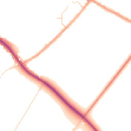 Daytime road noise heatmap for OX29 7TJ