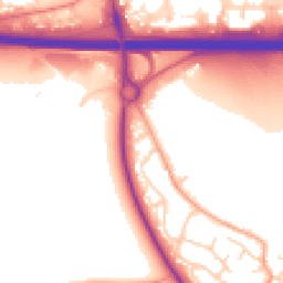 Daytime road noise heatmap for OX29 7TR