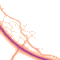 Daytime road noise heatmap for OX29 7UB