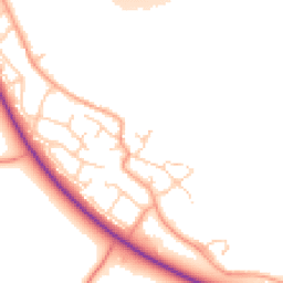 Daytime road noise heatmap for OX29 7UJ