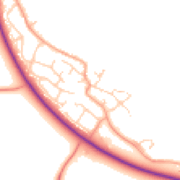 Daytime road noise heatmap for OX29 7UQ