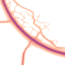 Daytime road noise heatmap for OX29 7XB