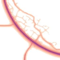 Daytime road noise heatmap for OX29 7YB