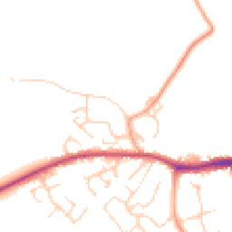 Daytime road noise heatmap for OX29 8BB