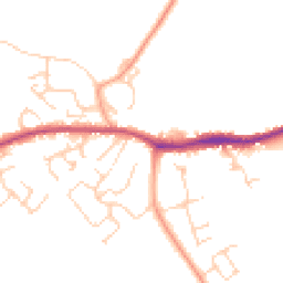 Daytime road noise heatmap for OX29 8BE