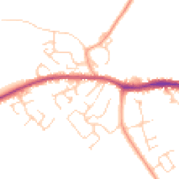 Daytime road noise heatmap for OX29 8BG