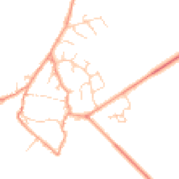 Daytime road noise heatmap for OX29 8EQ