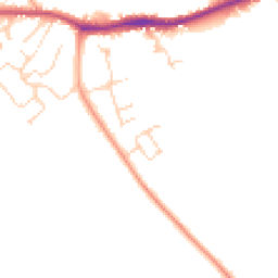 Daytime road noise heatmap for OX29 8FL