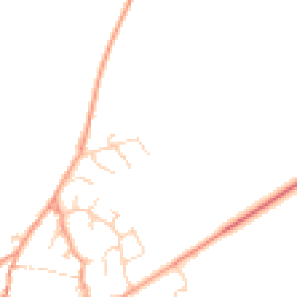 Daytime road noise heatmap for OX29 8GE