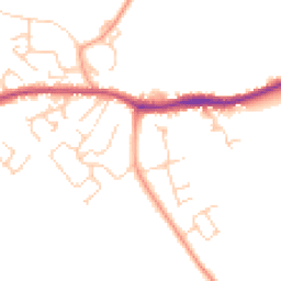 Daytime road noise heatmap for OX29 8JE