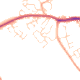 Daytime road noise heatmap for OX29 8JP
