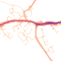 Daytime road noise heatmap for OX29 8JT
