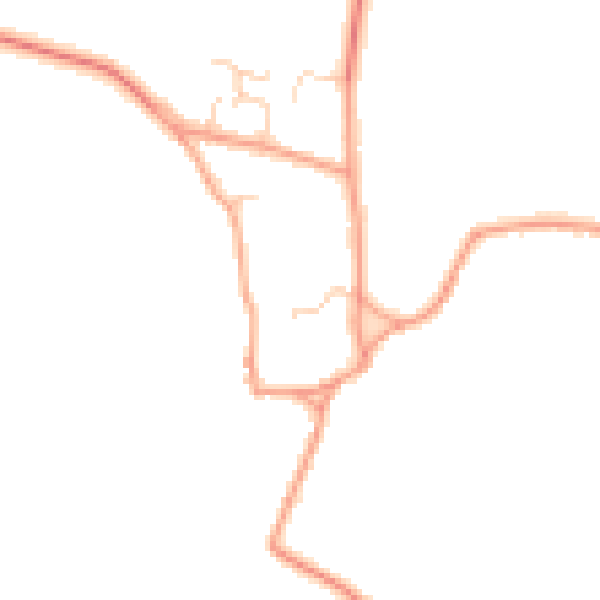 Daytime road noise heatmap for OX29 8NU
