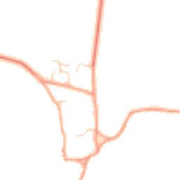 Daytime road noise heatmap for OX29 8NZ
